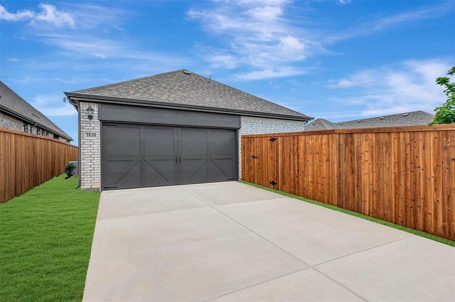 Exterior details and patio area of a home in Lilybrooke at Legacy Hills, Celina (Image 4). Exterior details and patio area of a home in Lilybrooke at Legacy Hills, Celina (Image 4).