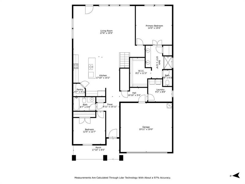 2D floor plan layout of this home in Stratton Place, Greenville, TX (Image 3).