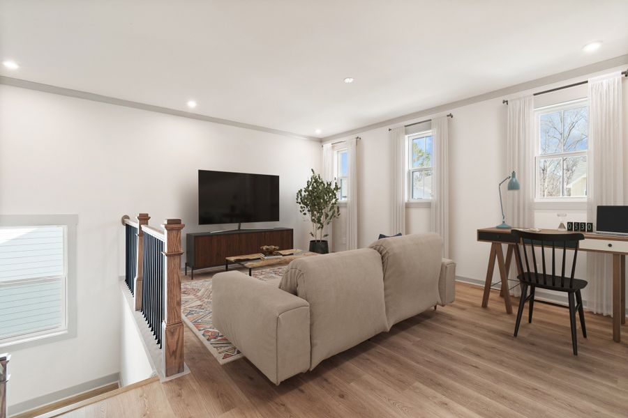 Furnished interior view inside a new home in Cambridge at Steels Bridge, Canton (Image 9).