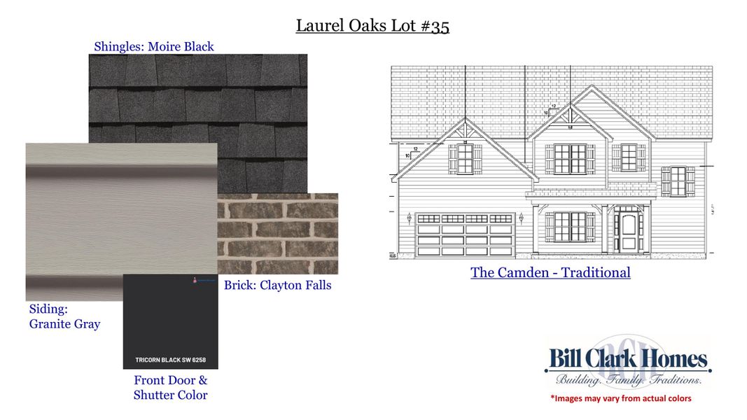 Sample of building materials used in homes in Laurel Oaks, Greenville (Image 5).