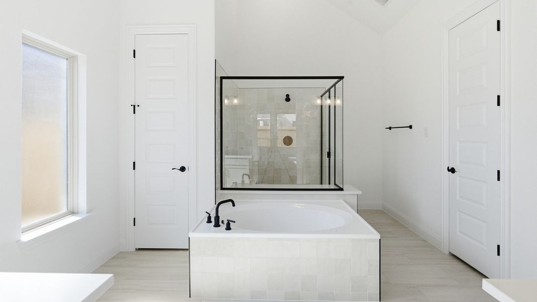 Furnished interior view inside a new home in Oaks at San Gabriel, Georgetown (Image 9).