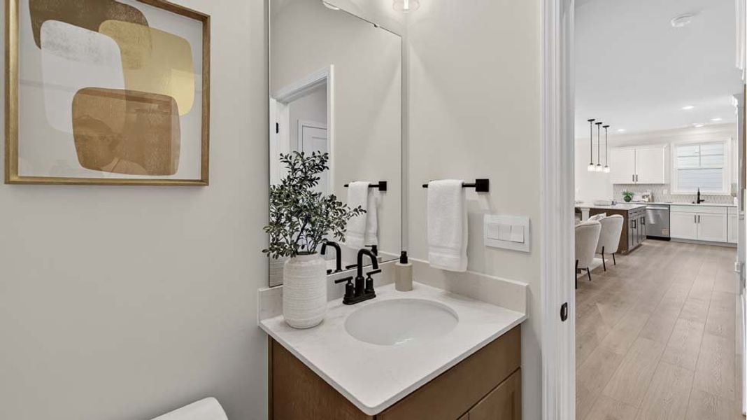 Furnished interior view inside a new home in Sanctuary at Southgate, Indian Trail (Image 16). Furnished interior view inside a new home in Sanctuary at Southgate, Indian Trail (Image 16).