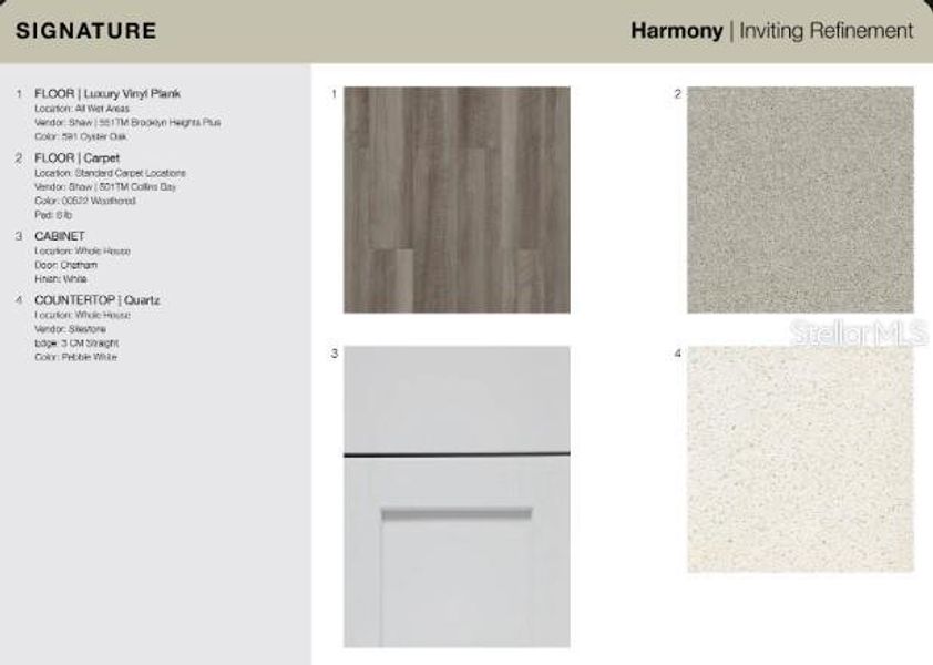 Sample of building materials used in homes in Firethorn, Parrish (Image 18).