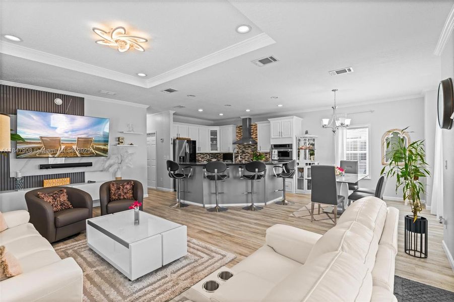 Furnished interior view inside a new home in , Davie (Image 13).