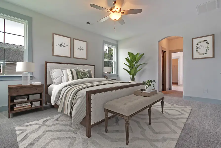 Keeneland Master Bedroom Furnished