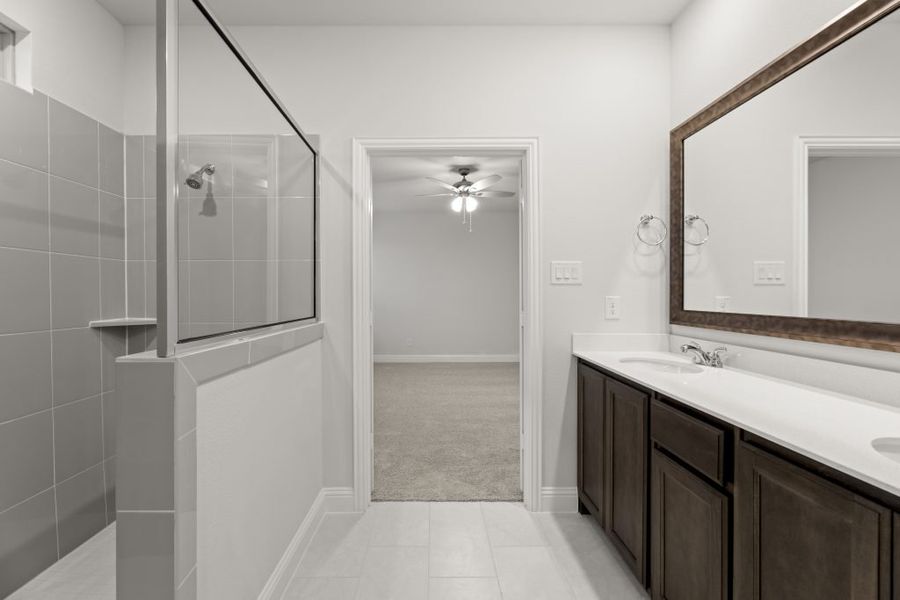 Front exterior of a new home in Redden Farms – Active Adult, Midlothian, TX, highlighting curb appeal (Image 24).