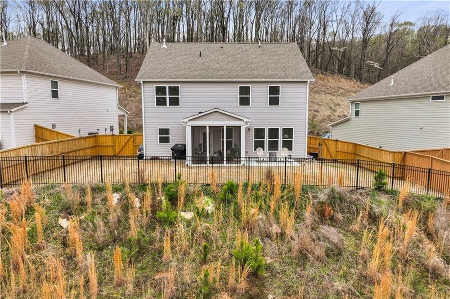 Exterior details and patio area of a home in , Hoschton (Image 22). Exterior details and patio area of a home in , Hoschton (Image 22).