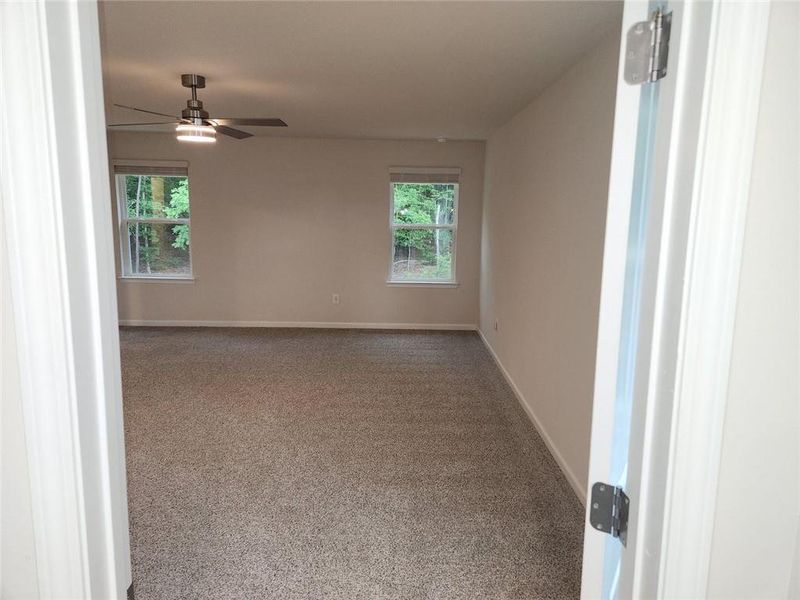 Spacious, unfurnished interior of a new home in The Oaks at Dawson, Dawsonville (Image 23). Spacious, unfurnished interior of a new home in The Oaks at Dawson, Dawsonville (Image 23).