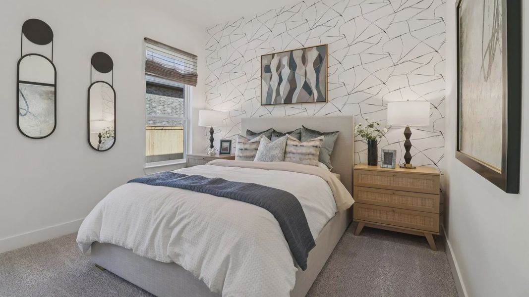 Representative furnished interior of a home built from the Marbella by Chesmar Homes in Audubon, Magnolia (Image 30).