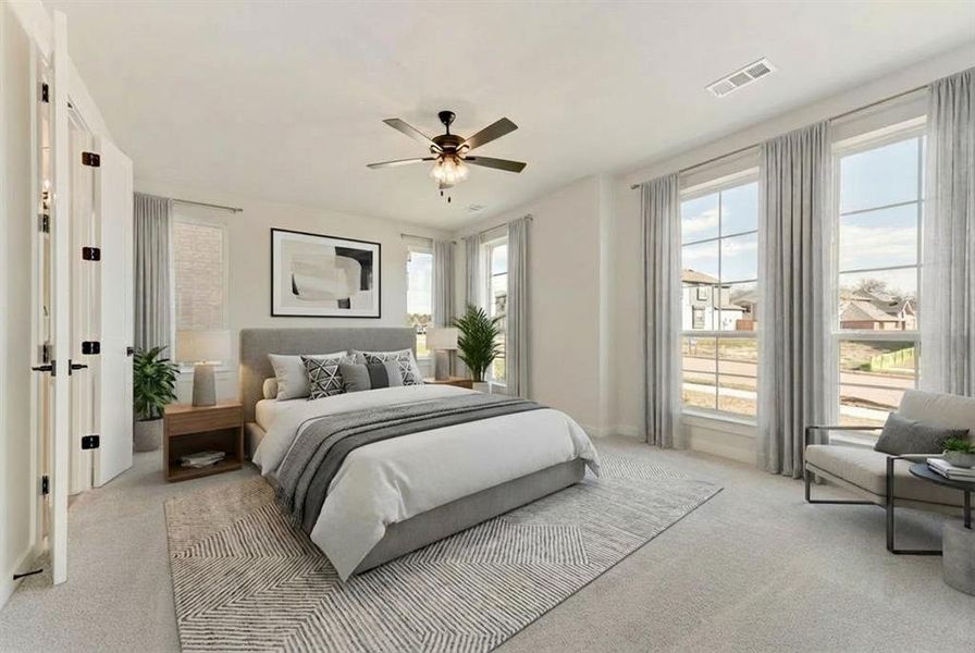 Furnished interior view inside a new home in Trails at Cottonwood Creek, Rowlett (Image 9).