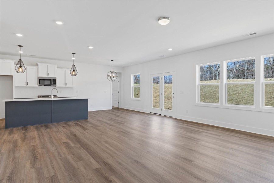 Representative unfurnished interior of a home built from the Bright Copper Kettles by Garman Homes in Havenbrooke, Kernersville (Image 8).