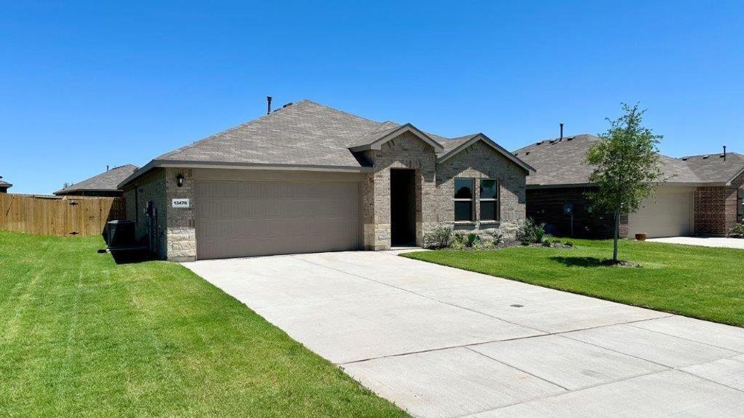 Front Elevation - All Home and community information, including pricing, included features, terms, availability and amenities, are subject to change at any time without notice or obligation. All Drawings, pictures, photographs, video, square footages, floor plans, elevations, features, colors and sizes are approximate for illustration purposes only and will vary from the homes as built.