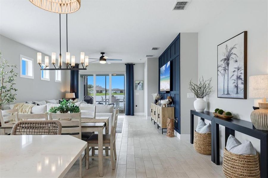 Furnished interior view inside a new home in , Parrish (Image 8).