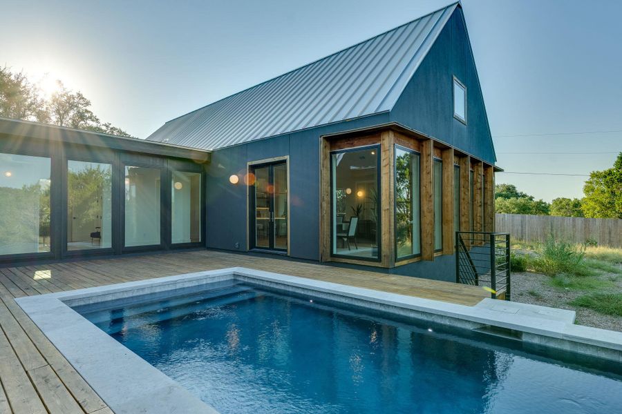 Front exterior of a new home in , Austin, TX, highlighting curb appeal (Image 26). Front exterior of a new home in , Austin, TX, highlighting curb appeal (Image 26).