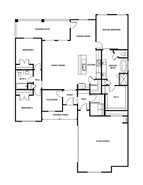 2D floor plan layout of this home in , Iowa Colony, TX (Image 2). 2D floor plan layout of this home in , Iowa Colony, TX (Image 2).