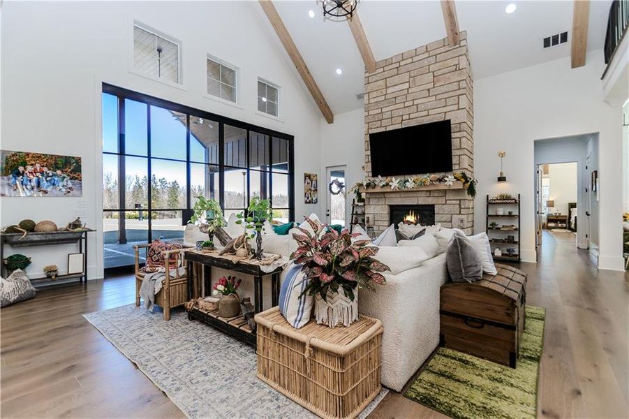 Furnished interior view inside a new home in , Dacula (Image 38).