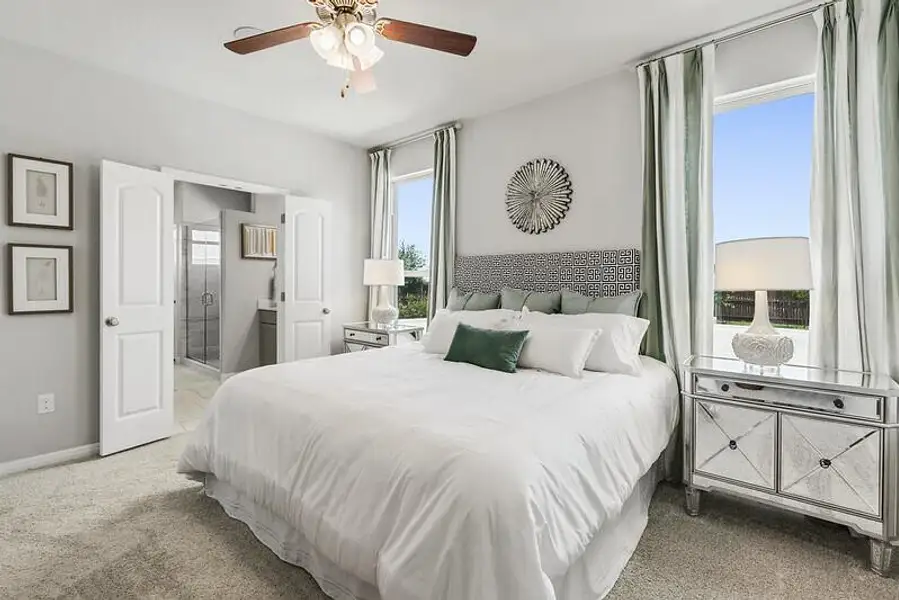Furnished interior view inside a new home in Saddle Ridge at Wildhorse Ranch, Austin (Image 3). Furnished interior view inside a new home in Saddle Ridge at Wildhorse Ranch, Austin (Image 3).