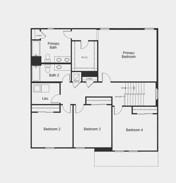 2D floor plan layout for the Plan 2566 by KB Home in Sawgrass Lakes II, Parrish, FL (Image 13). 2D floor plan layout for the Plan 2566 by KB Home in Sawgrass Lakes II, Parrish, FL (Image 13).