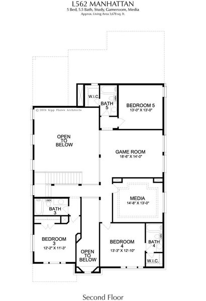 2D floor plan layout for the Manhattan by Landon Homes in East Village - Classic Series, Frisco, TX (Image 24). 2D floor plan layout for the Manhattan by Landon Homes in East Village - Classic Series, Frisco, TX (Image 24).