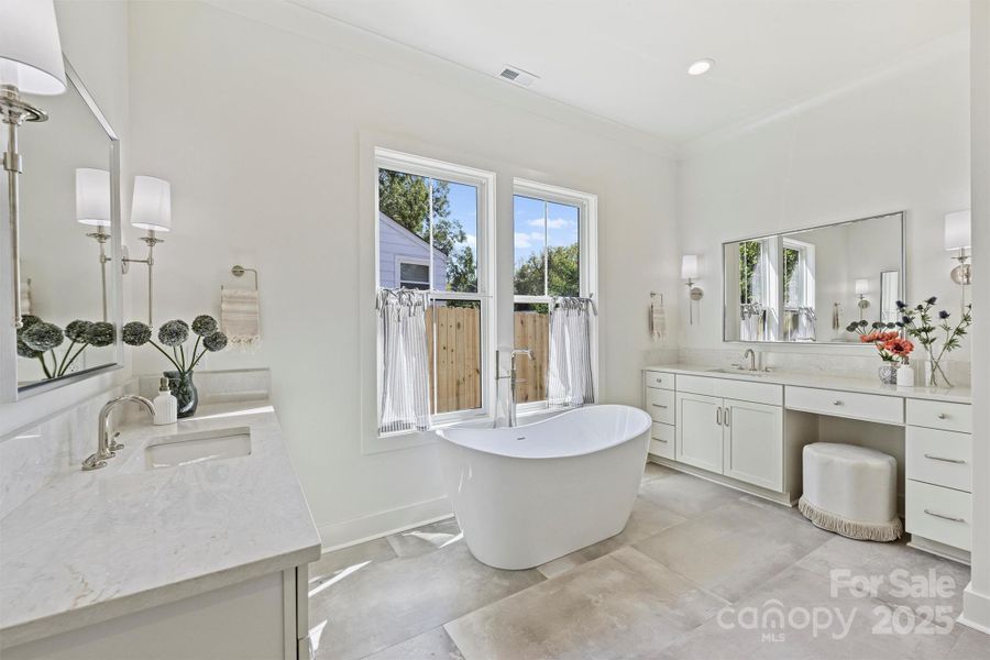 Furnished interior view inside a new home in , Charlotte (Image 17).