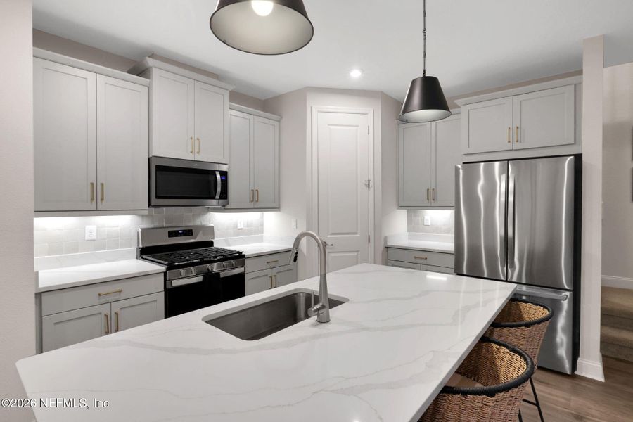 Furnished interior view inside a new home in , Jacksonville (Image 40).