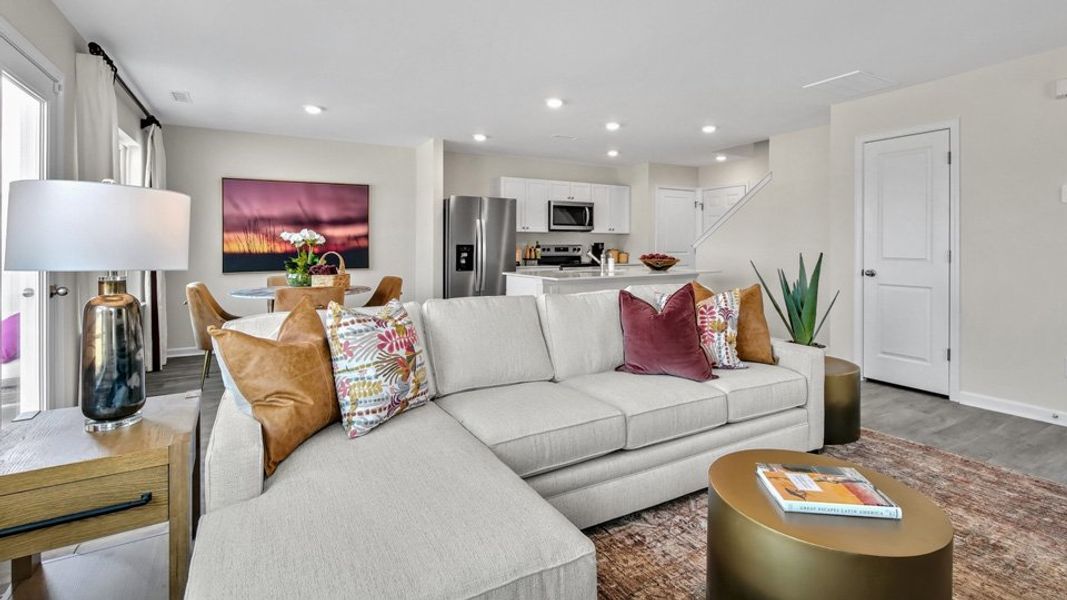 Furnished interior view inside a new home in North Village Townes, Greensboro (Image 5).