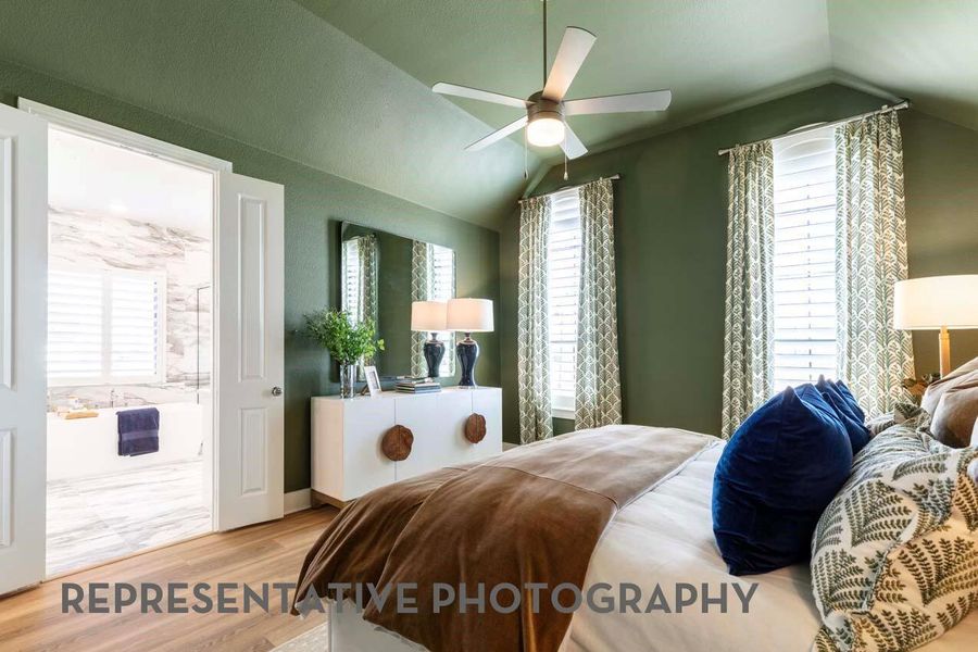 Furnished interior view inside a new home in Pomona, Manvel (Image 35).