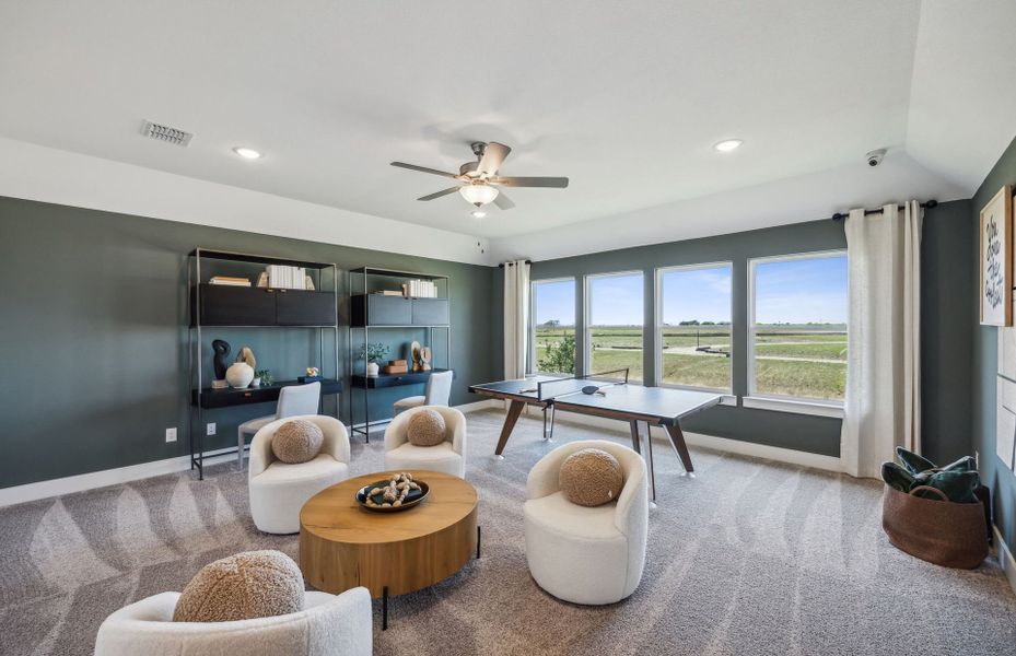 Furnished interior view inside a new home in Westside Preserve, Midlothian (Image 10).