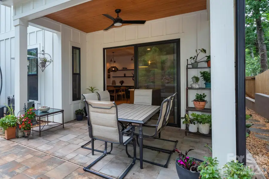 Exterior details and patio area of a home in , Charlotte (Image 4). Exterior details and patio area of a home in , Charlotte (Image 4).