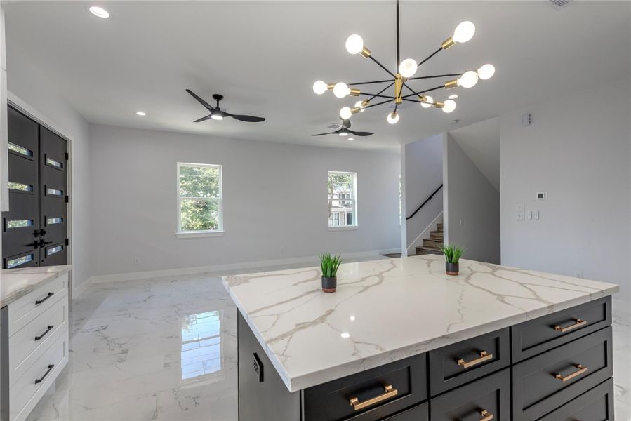 Furnished interior view inside a new home in , Galveston (Image 10). Furnished interior view inside a new home in , Galveston (Image 10).