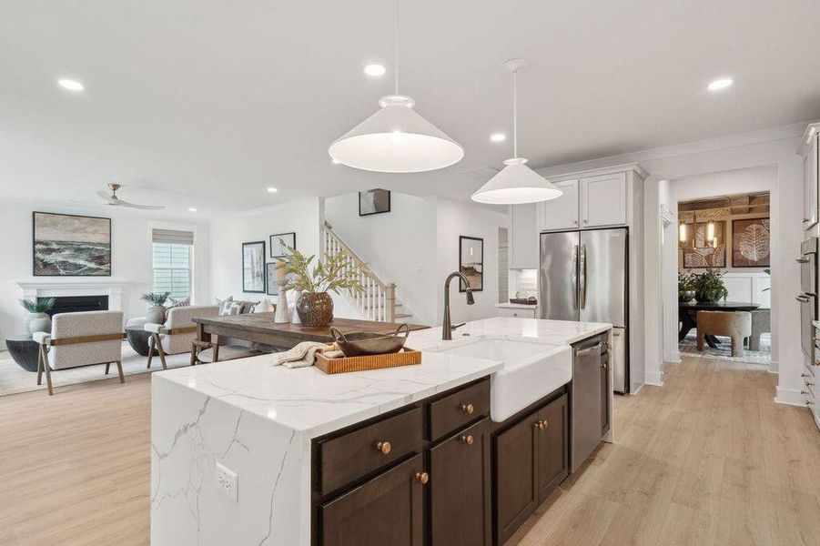 Furnished interior view inside a new home in Kings River Preserve, Hollywood (Image 51).