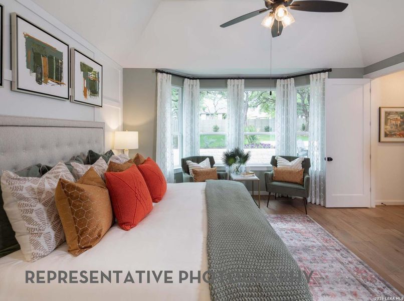 Furnished interior view inside a new home in Prominence, San Antonio (Image 17).