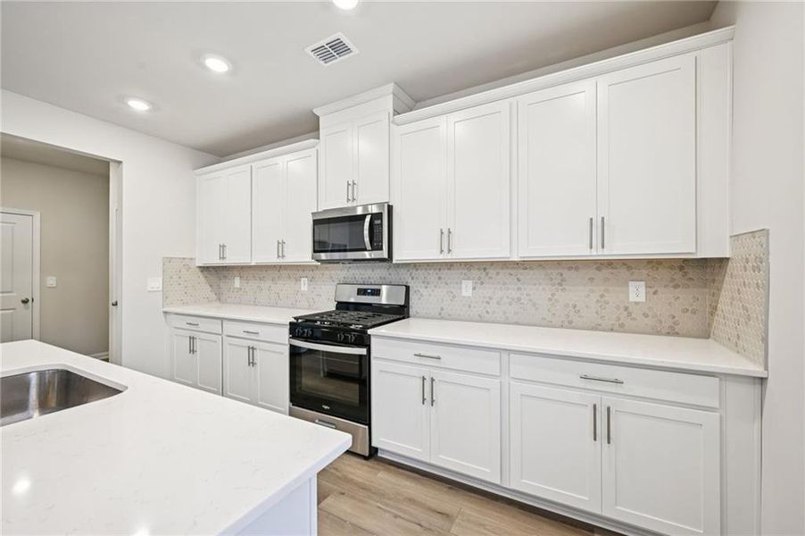 Furnished interior view inside a new home in Parkside at Grayson, Grayson (Image 18).
