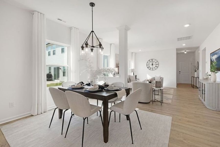 Representative furnished interior of a home built from the Dobson by True Homes in Westbrook Falls, Colfax (Image 6).
