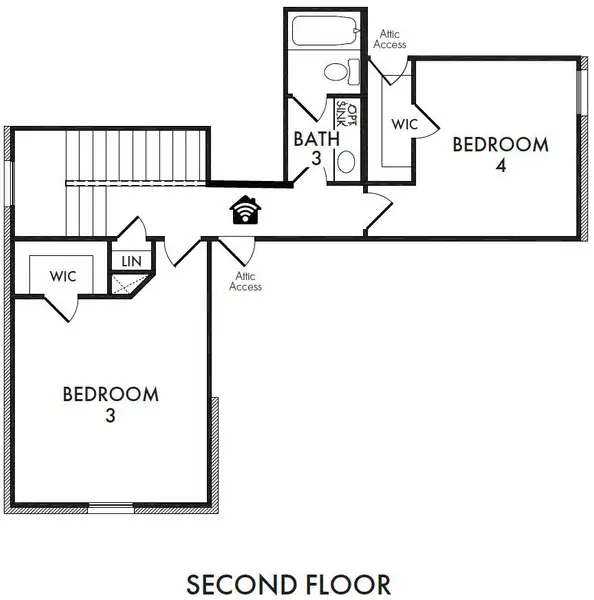 2D floor plan layout for the Phoenix by Impression Homes in De Berry Reserve, Royse City, TX (Image 4). 2D floor plan layout for the Phoenix by Impression Homes in De Berry Reserve, Royse City, TX (Image 4).