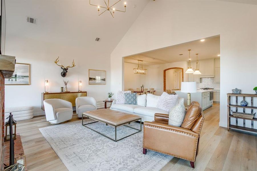 Furnished interior view inside a new home in , Aledo (Image 10).