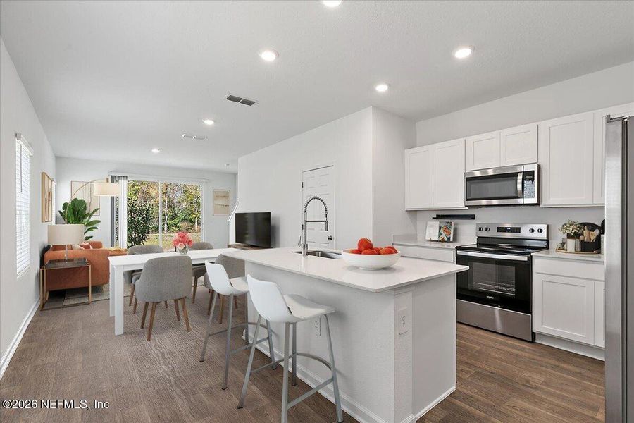 Furnished interior view inside a new home in , Jacksonville (Image 8).