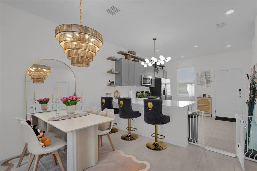Furnished interior view inside a new home in , Kissimmee (Image 13).