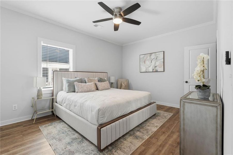 Furnished interior view inside a new home in , Atlanta (Image 6).