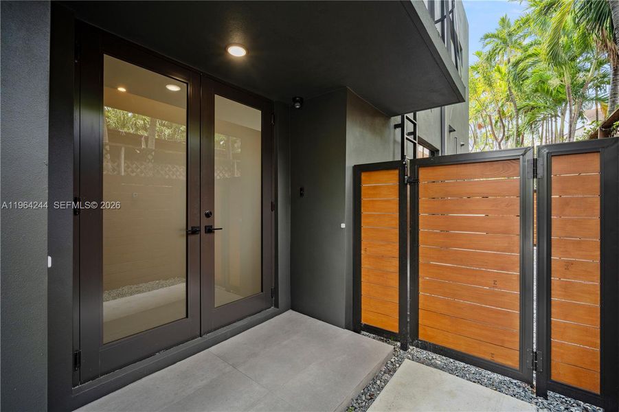 Exterior details and patio area of a home in , Miami (Image 32). Exterior details and patio area of a home in , Miami (Image 32).