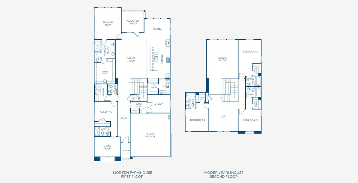 2D floor plan layout of this home in Bluff Haven, Georgetown, TX (Image 4).