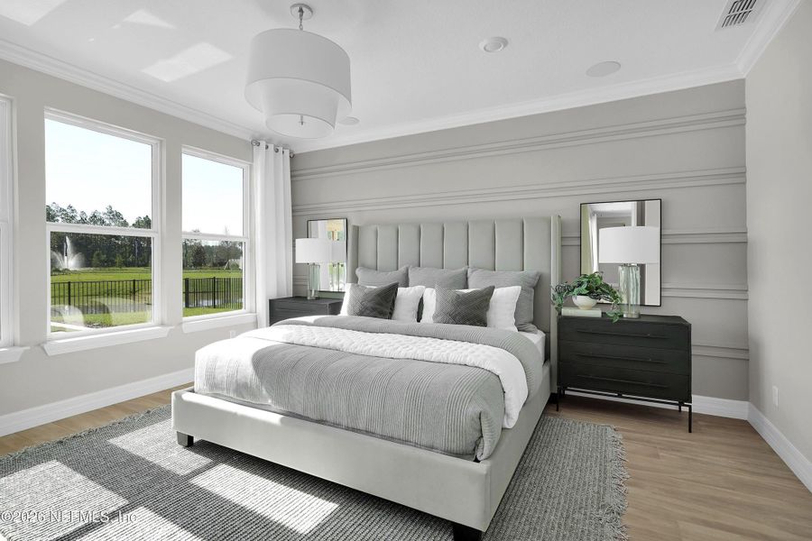 Furnished interior view inside a new home in , Yulee (Image 13).