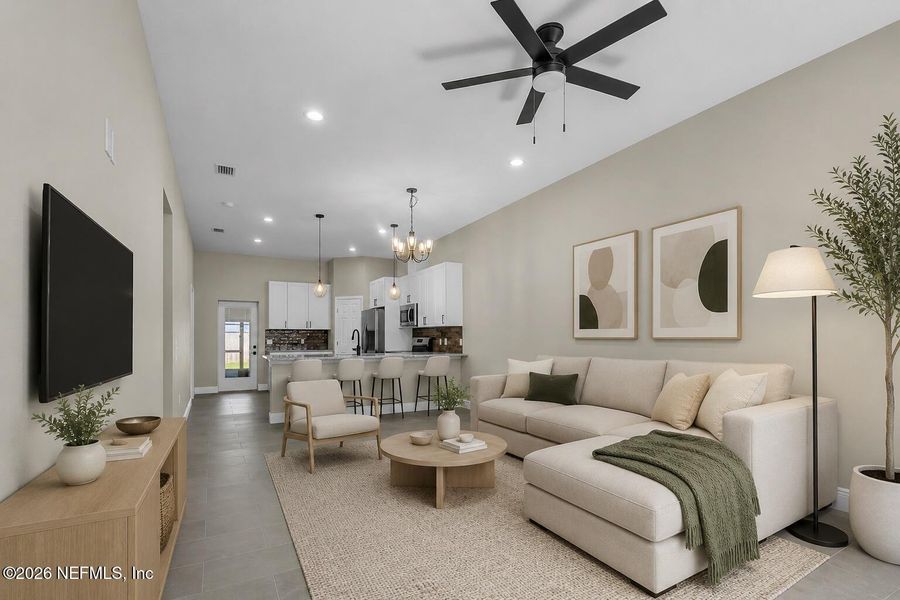 Furnished interior view inside a new home in , Palm Coast (Image 4).