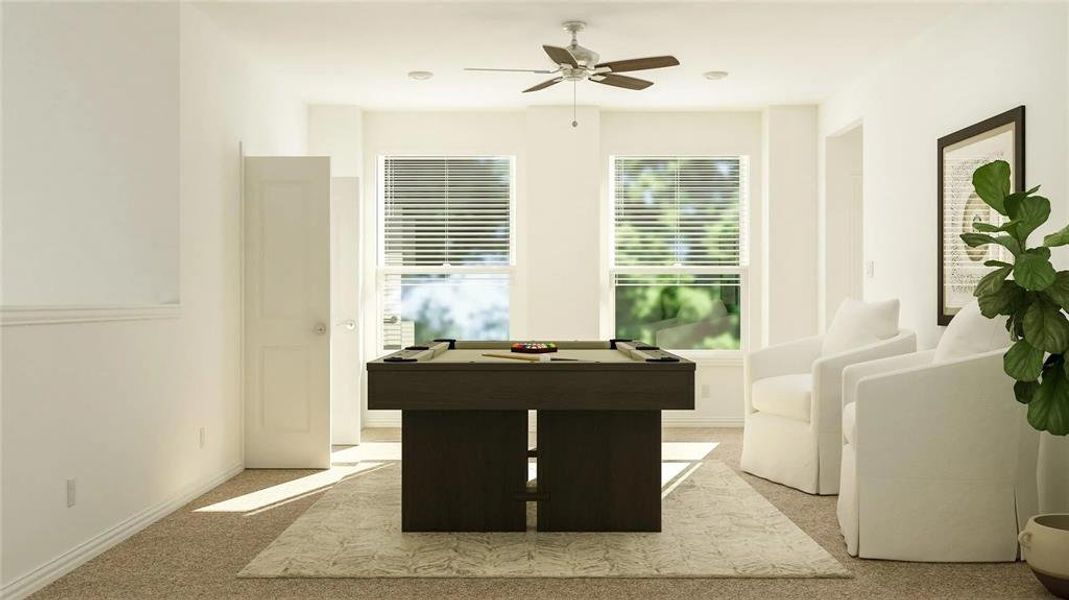Furnished interior view inside a new home in Cypress Creek West, Fairview (Image 22). Furnished interior view inside a new home in Cypress Creek West, Fairview (Image 22).