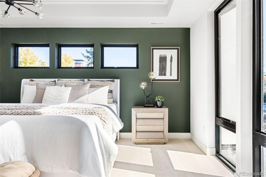 Furnished interior view inside a new home in , Denver (Image 30).