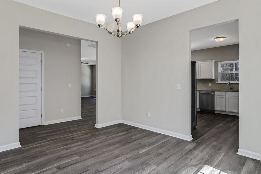 Representative unfurnished interior of a home built from the The Cedar Creek by RTS Homes in Grand Reserve, Hinesville (Image 14).