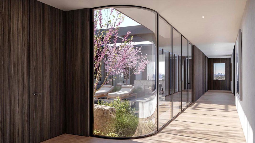 Furnished interior view inside a new home in Four Seasons Private Residences Lake Austin, Austin (Image 6).