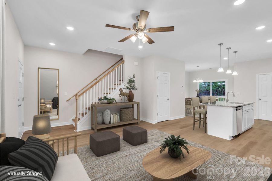 Furnished interior view inside a new home in , Statesville (Image 6).