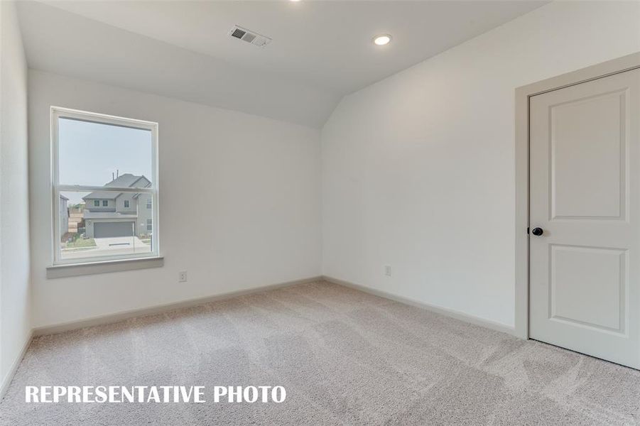 One of several nicely sized guest bedrooms.  REPRESENTATIVE PHOTO
