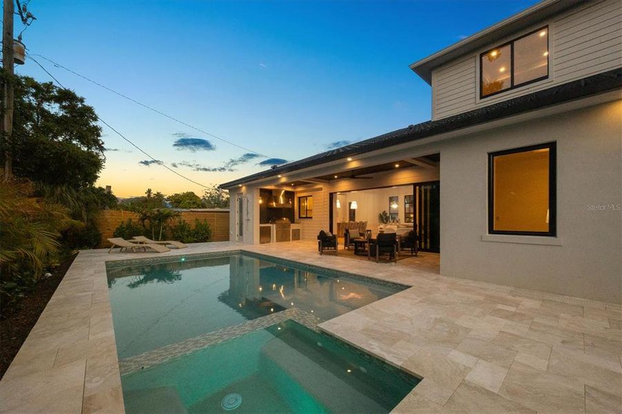 Exterior details and patio area of a home in , Sarasota (Image 42).